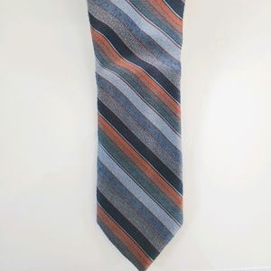 Men's Navy Striped Shefford Tie